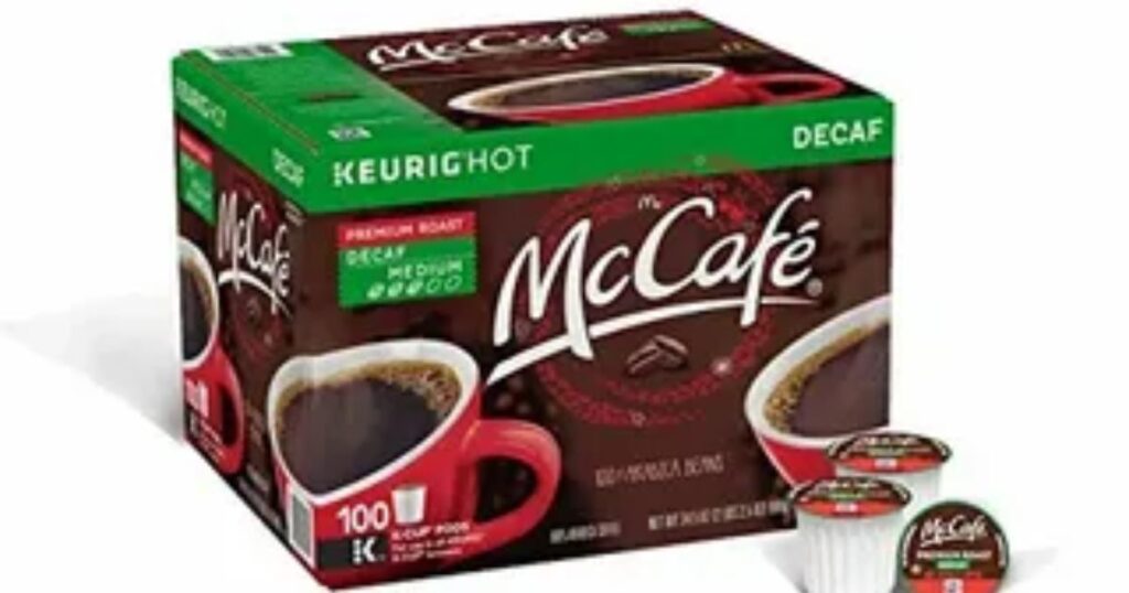 Decaf coffee pods