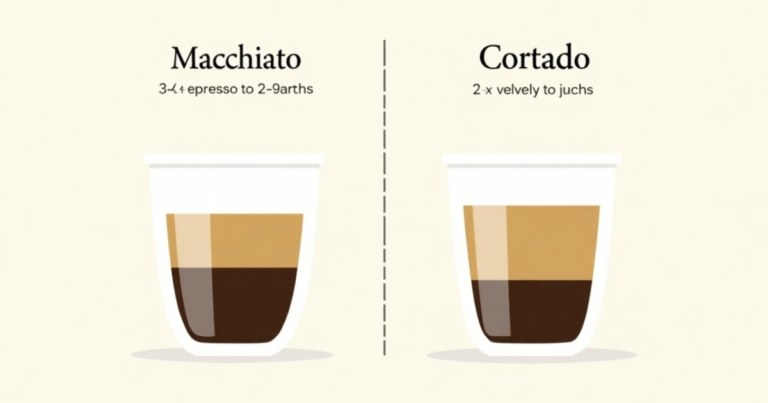 Machiato vs Cortado